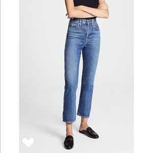 AGOLDE Pinch Waist High Rise Kick Jeans Placebo, 27